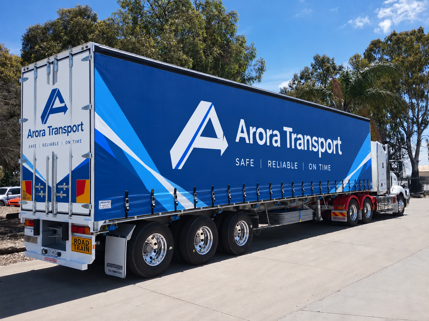 Semi trailer freight service